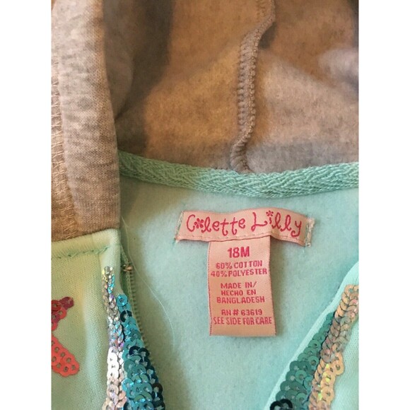 2pc Colette Lilly Baby Girls Jogging Track Suit Outfit Set Size 18 Month - Picture 7 of 9